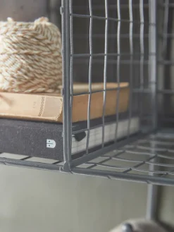 Wirework Shelf & Hooks