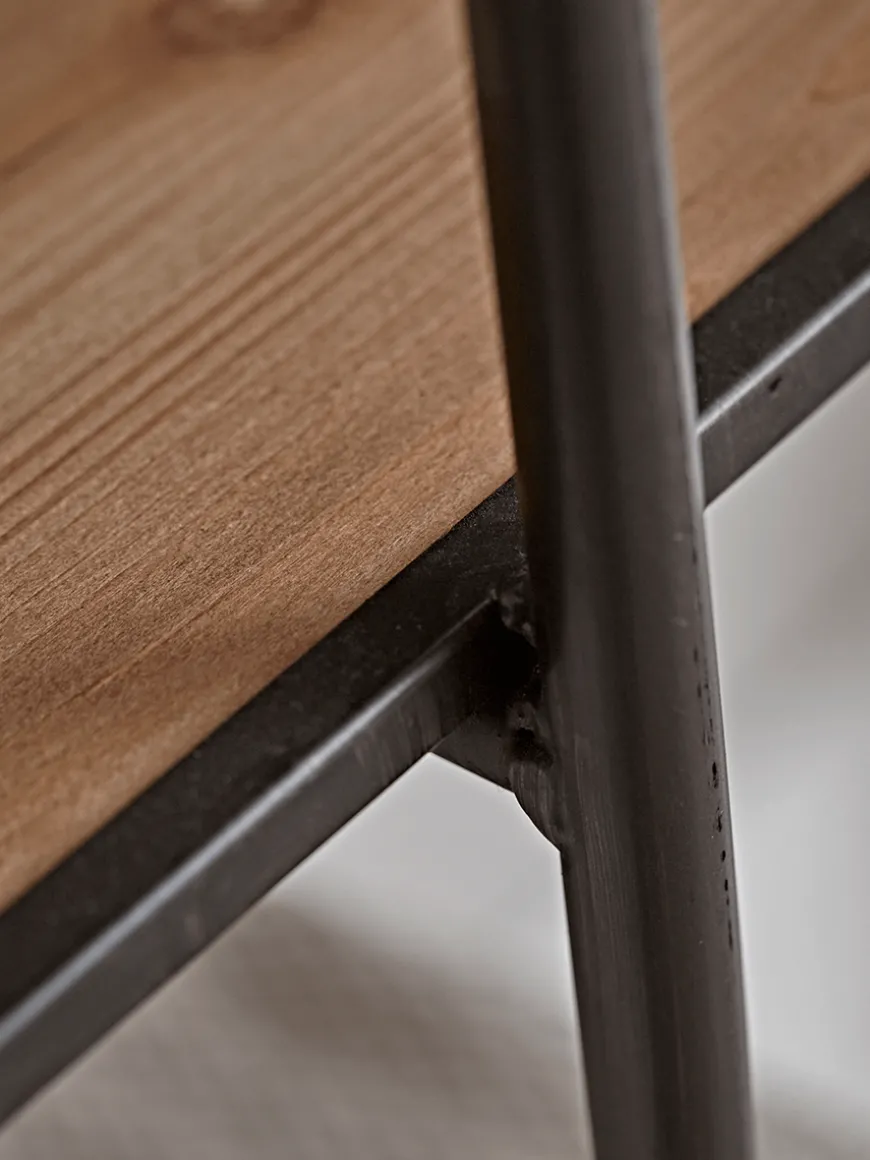 Wood & Metal Clothes Rail