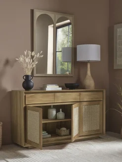 Woven Teak Sideboard