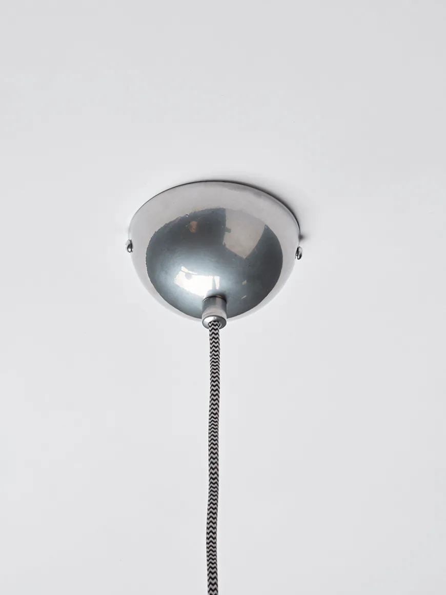 Zinc & Glass Pendant